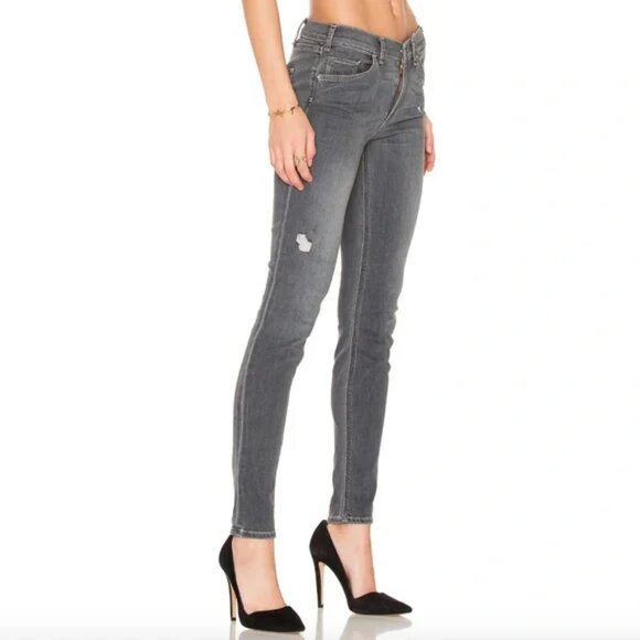 McGuire Denim Newton Distressed Low Rise Summer Skinny Jeans in Augustine - Picture 3 of 14